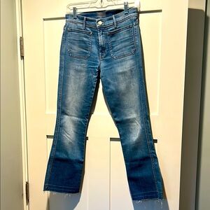 MOTHER Blue cropped Jeans